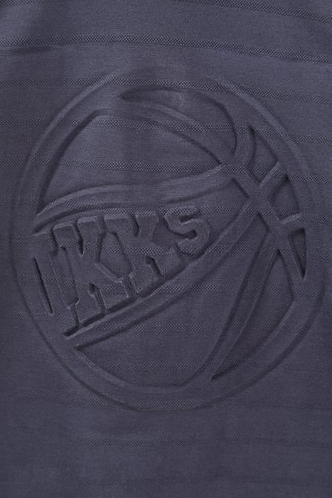 BOYS’ NAVY SHIRT COLLAR POLO SHIRT, EMBOSSED IMAGE ON BACK 5