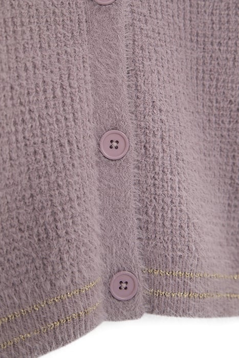 GIRLS’ VIOLET DECORATIVE KNIT CARDIGAN 4