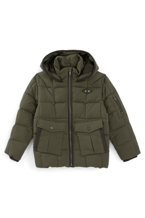 BOYS’ KHAKI DOUBLE OPENING POCKET PADDED JACKET 1