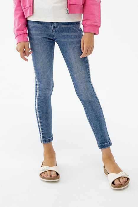 GIRLS’ SKINNY JEANS WITH MICROBEADS DOWN SIDES 1
