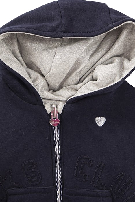 BABY GIRLS’ GREY LUREX/NAVY CARDIGAN 5