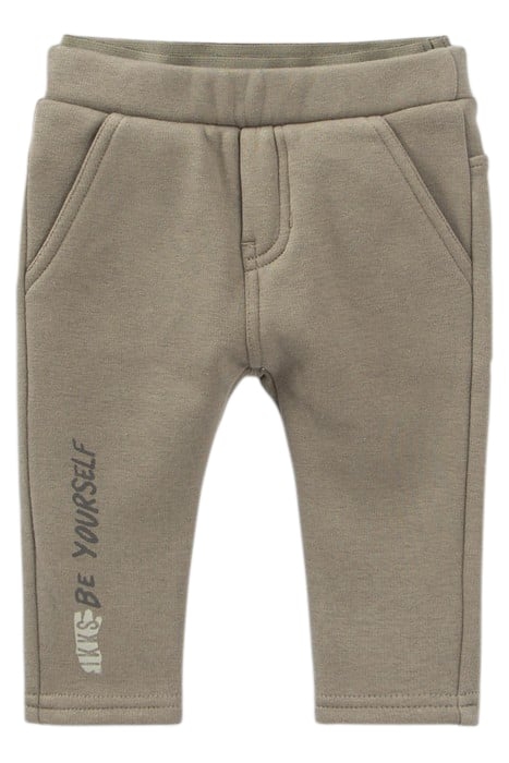 BABY BOYS’ KHAKI DOUBLE ELASTICATED WAISTBAND JOGGERS 1