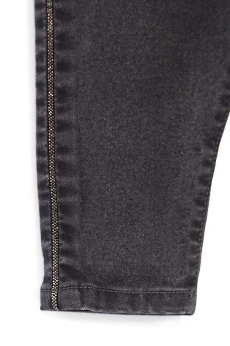 BABY GIRLS’ GREY JEANS WITH MICROBEADS DOWN SIDES 6