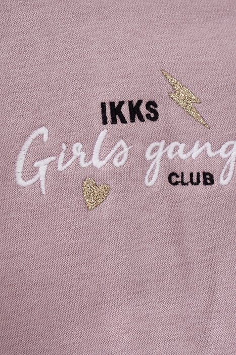 BABY GIRLS’ VIOLET SWEATSHIRT DRESS WITH ROCK BRAID 6