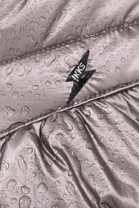 BABY GIRLS’ METALLIC VIOLET HOODED PADDED JACKET 6