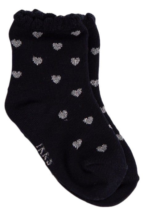 BABY GIRLS’ NAVY/WHITE/SILVER SOCKS 2
