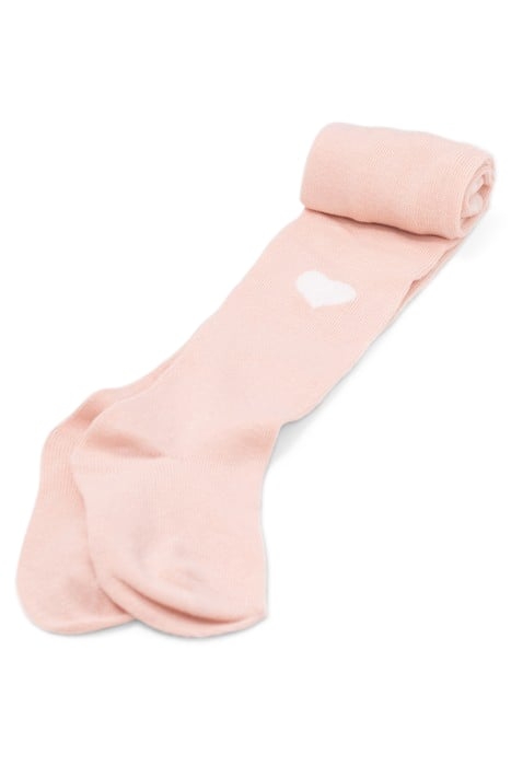 BABY GIRLS' POWDER PINK/WHITE TIGHTS 3