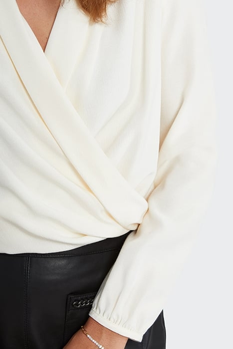 OFF-WHITE SHAWL COLLAR BLOUSE 5