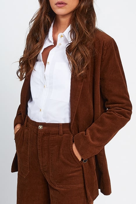 CHESTNUT CORDUROY SUIT JACKET 1