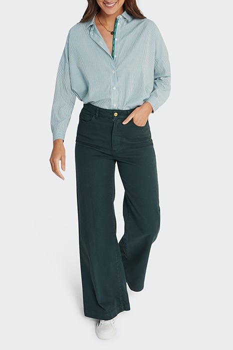 IMPERIAL GREEN FLARED JEANS 1