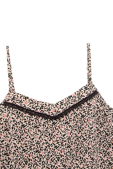 OFF-WHITE LEAF PRINT LINGERIE-STYLE TOP 2