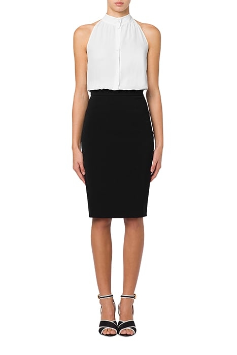 BLACK & WHITE DRESS WHITE 1