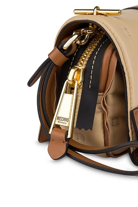 INSIDE OUT NAPPA CLUTCH BEIGE 5