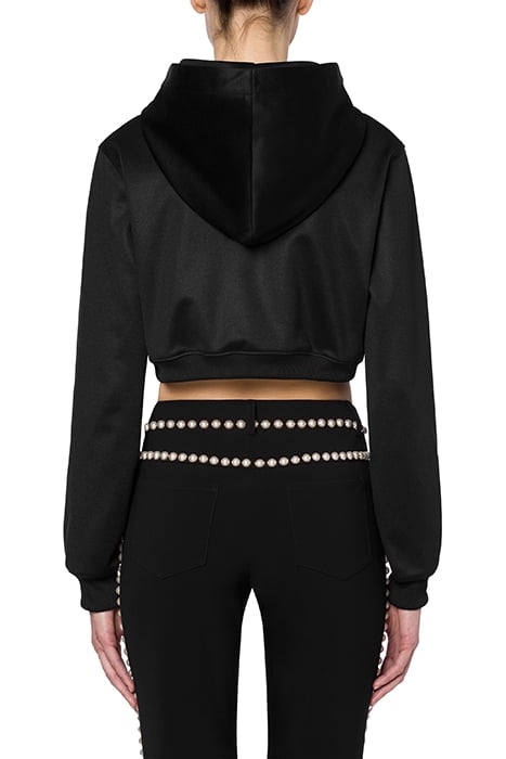 PEARLS DOUBLE QUESTION MARK TECHNICAL SWEATSHIRT BLACK 2