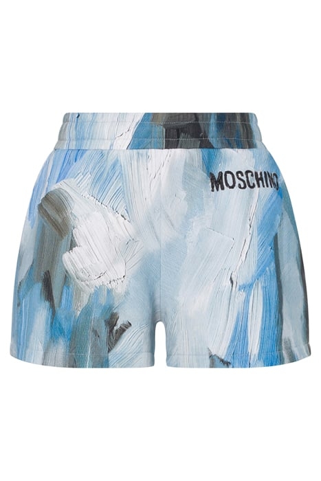 PAINTING FLEECE SHORTS BLUE 3