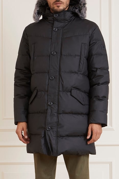 REAL DOWN LONG JACKE JET BLACK A996 1