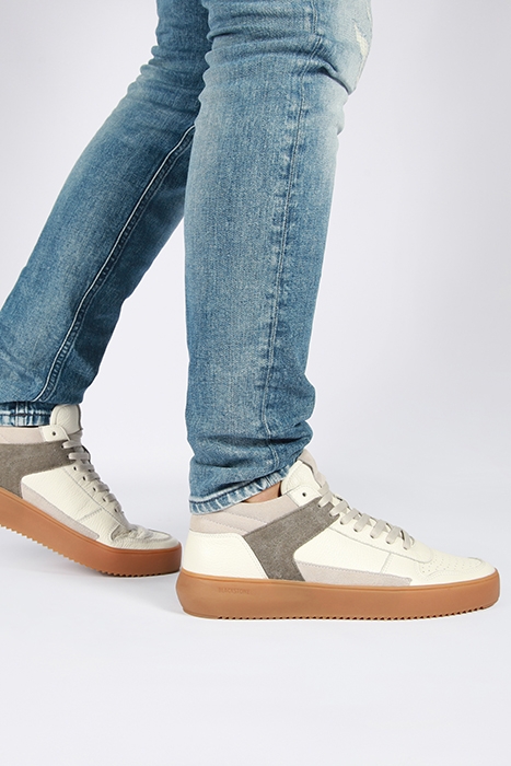 BLACKSTONE - ELGIN - AG108 OFFWHITE IVY GREEN - SNEAKER (MID 4