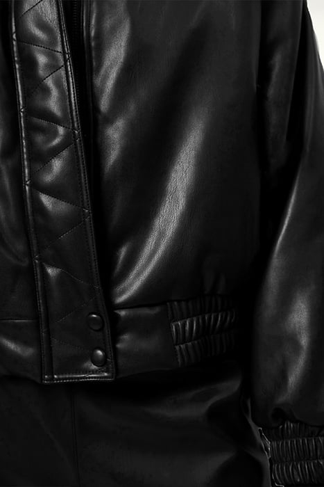 ELVIS FAUX BOMBER JACKET RAVEN 5