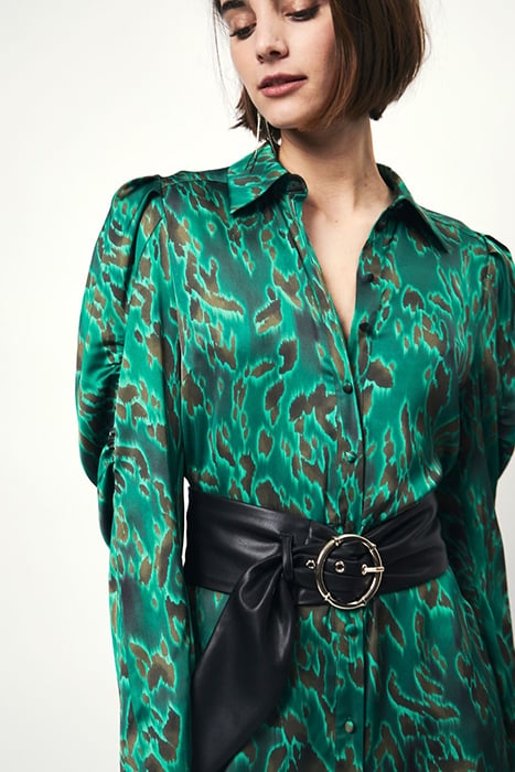 MOON PRINTED SHIRT DRESS MULTICOLOUR 4