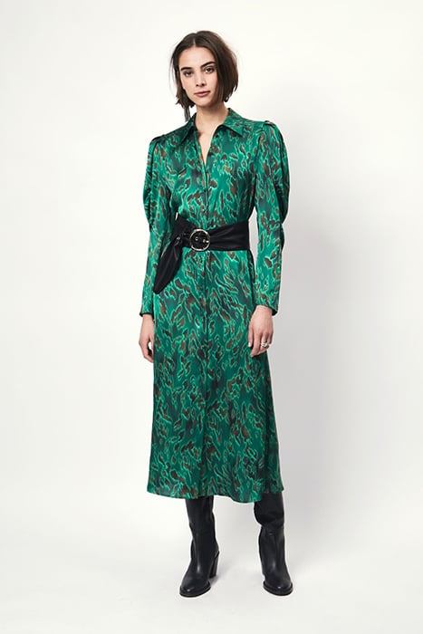 MOON PRINTED SHIRT DRESS MULTICOLOUR 1