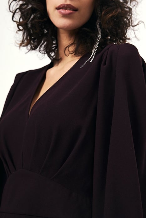 SAWYER PEPLUM TOP DARK GRAPE 4