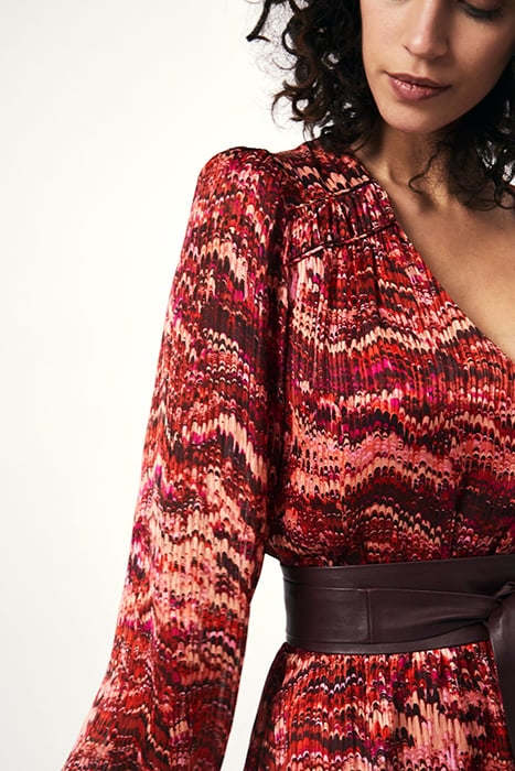 ODINE PRINTED MINI DRESS MULTICOLOUR 6