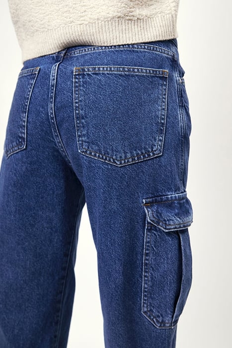 PRESTON CARGO JEANS VINTAGE BLUE 5