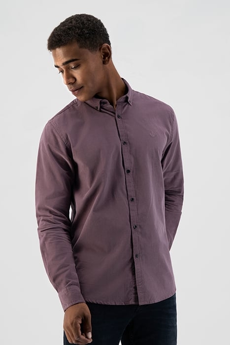 BUTTON DOWN SHIRT BABYCORD MAUVE 1