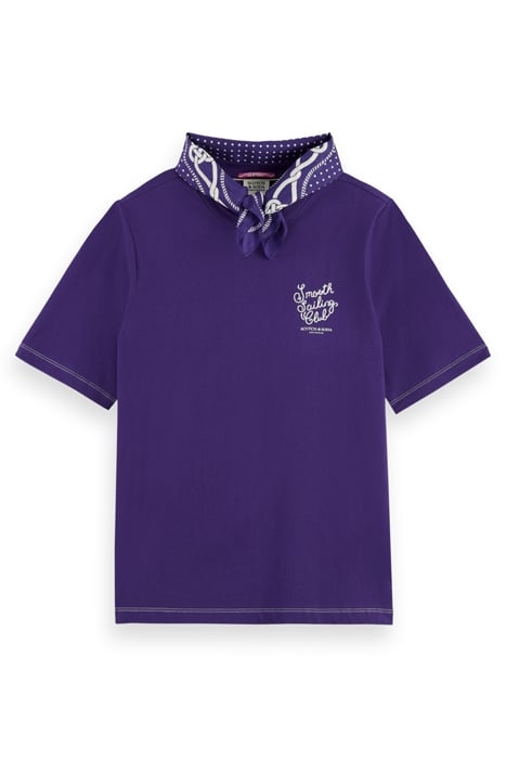 BANDANA RELAXED FIT T-SHIRT AUBERGINE 1