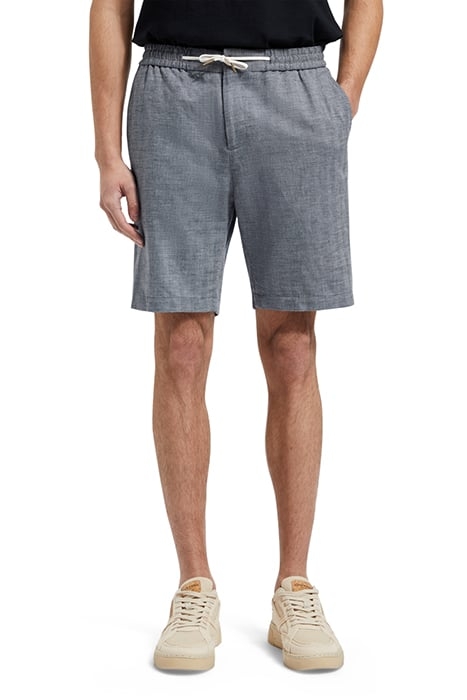 FAVE - BERMUDA SHORTS NAVY HERRINGBONE 1
