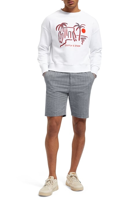 FAVE - BERMUDA SHORTS NAVY HERRINGBONE 2