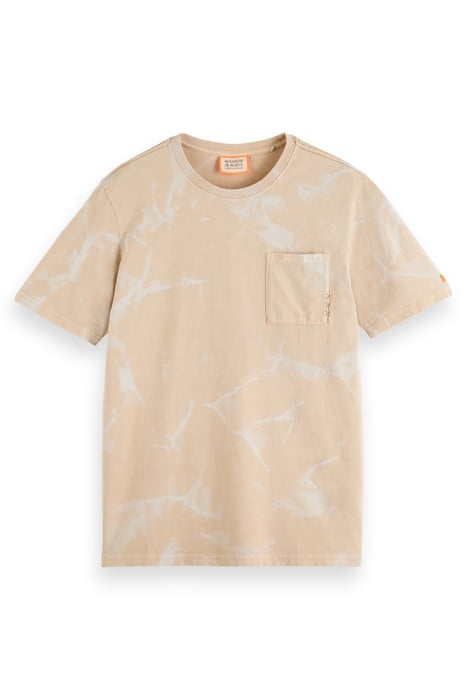 WASHED POCKET T-SHIRT PEBBLE 1