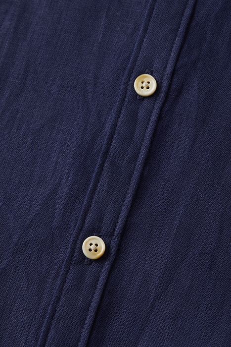 LINEN SHIRT WITH ROLL-UP NAVY 8