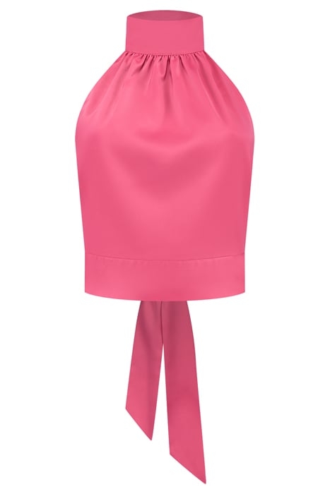 LOREN SATIN TOP CANDY PINK 1