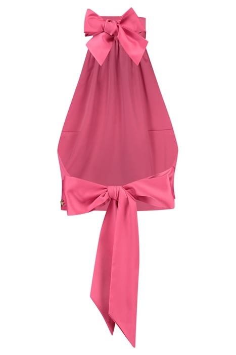 LOREN SATIN TOP CANDY PINK 2