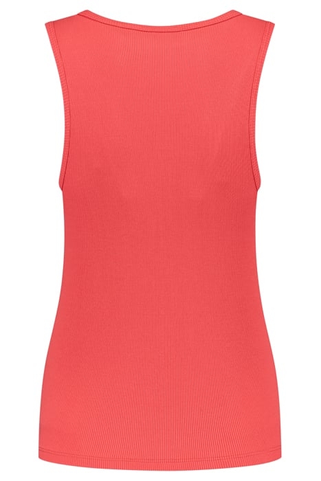 RIB SINGLET SHOCKING RED 2