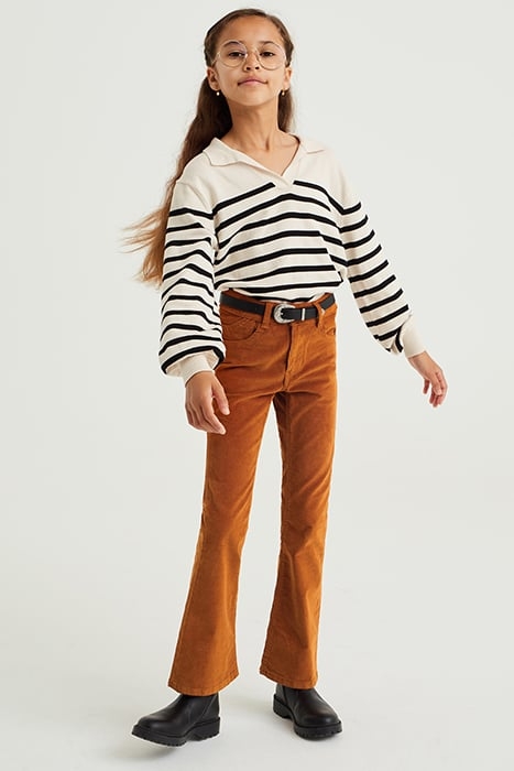 5-POCKET MID WAIST LIGHT BROWN 2