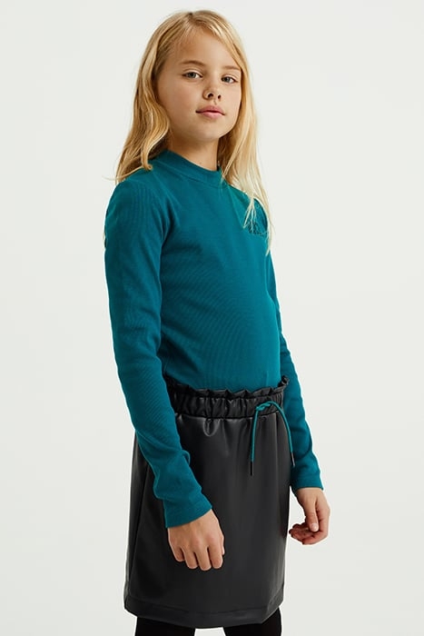 DRESS MID LENGTH GREEN BLUE 4