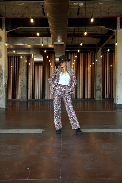 PANTS MOON PANTER WITH BUTTERFLIES CAMEL 2