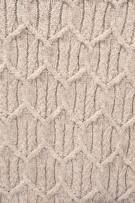 CONCRETE SWEATER WITH CABLE STITCH ON FRONT CONCRETE 3