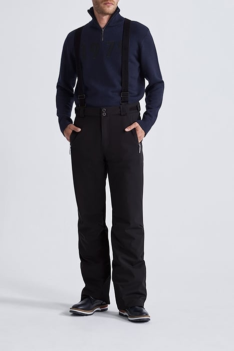 BLACK IKKS X DUVILLARD SKI TROUSERS & BRACES BLACK 1