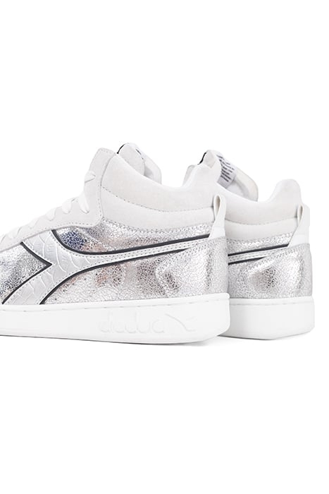 SILVER LEATHER IKKS X DIADORA TRAINERS SILVER 5