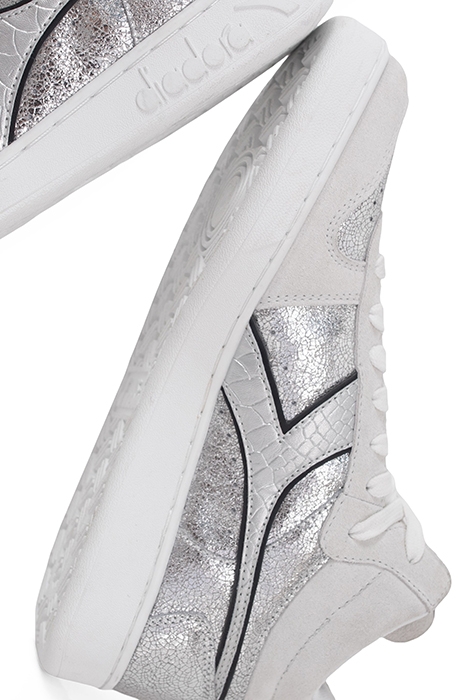 SILVER LEATHER IKKS X DIADORA TRAINERS SILVER 6