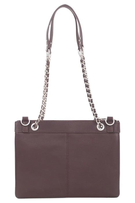 GARNET LEATHER 1440 REPORTER CLUTCH BAG BURGUNDY 2