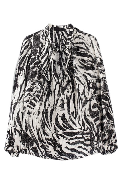PURE EDITION- ECRU ZEBRA PRINT SHIRT OFF-WHITE 2
