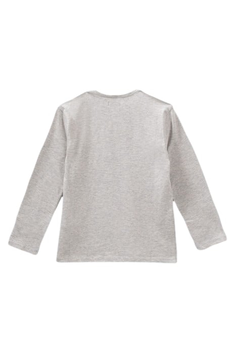 BOYS’ GREY T-SHIRT WITH AMERICAN EAGLE IMAGE GREY 2