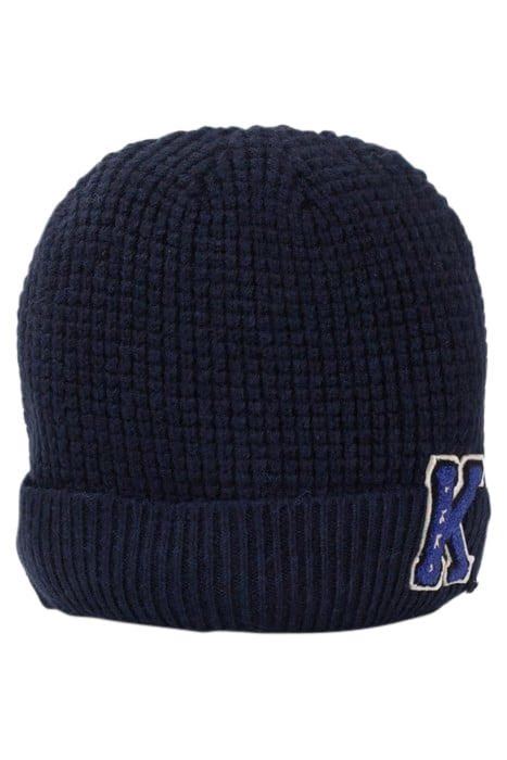 BOYS’ NAVY KNIT BEANIE WITH BOUCLETTE BADGE NAVY 3