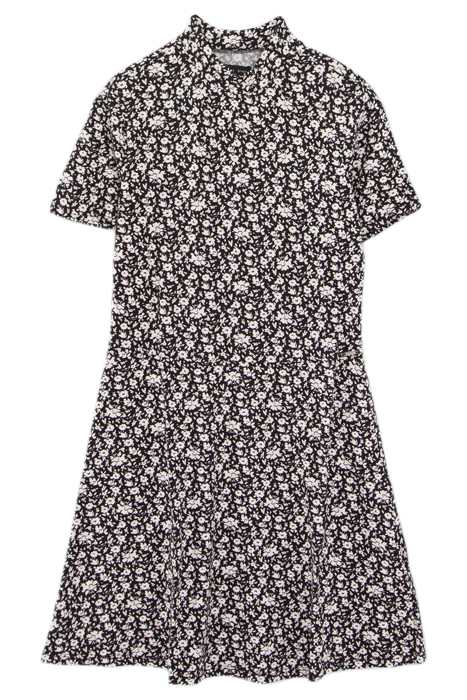 GIRLS’ BLACK FLORAL PRINT DRESS BLACK 1