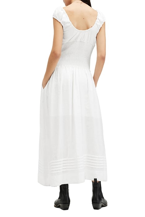 ELIZA MAXI DRESS CHALK WHITE 2