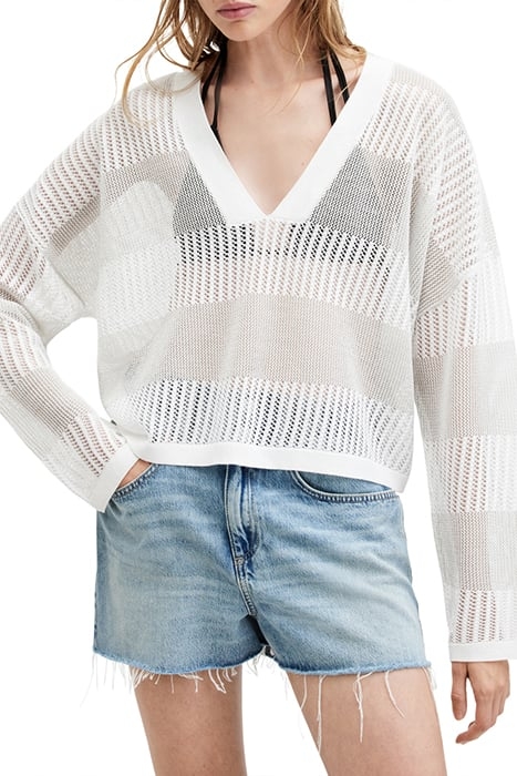 MISHA V NECK WHITE 5